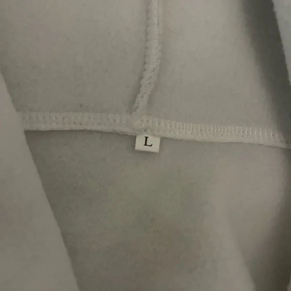 New Alaska Thick Hooded Hoodie Gray fleece sweatshirt without tag NWOT L Men’s - Picture 3 of 3